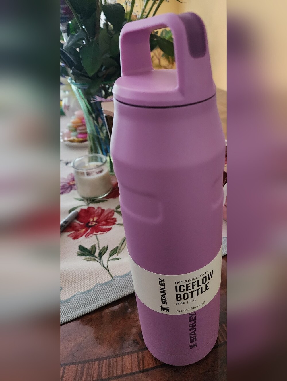 ✨️💕Stanley IceFlow Aerolight Bottle 36oz Lavender Purple Carry Handle NWT - Picture 3 of 3